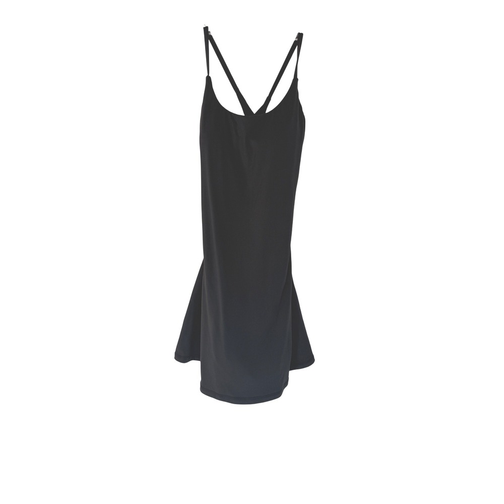 Halara SoftlyZero Plush Backless Active Dress Easy Peezy Black Stretch Small